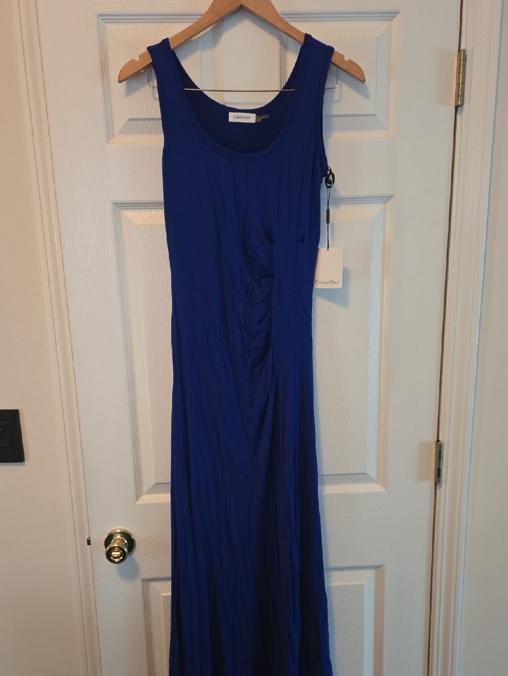 Calvin Klein Cobalt Blue Sleeveless Maxi Dress